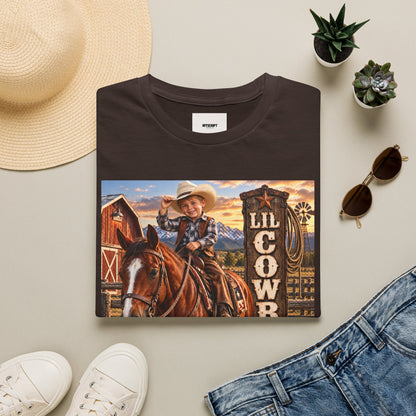 Kid's 'Lil Cowboy' T-Shirt — Cute Western Horse & Ranch Graphic
