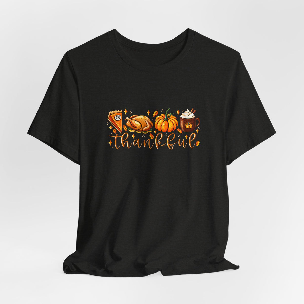 Thankful Harvest Tee — Thanksgiving Pumpkin & Pie Fall Shirt