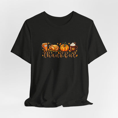 Thankful Harvest Tee — Thanksgiving Pumpkin & Pie Fall Shirt
