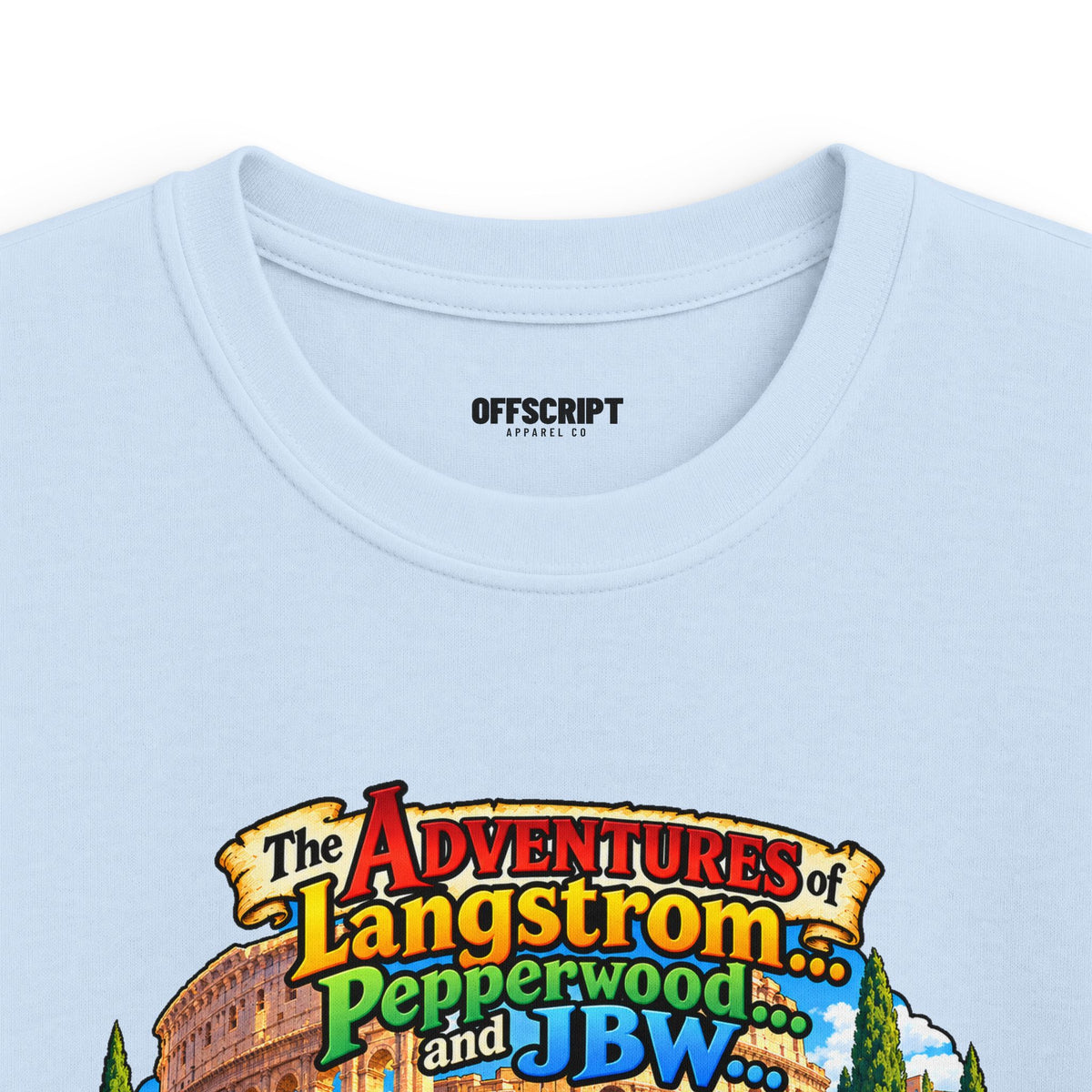 Kids Tee — 'The Adventures of Langstrom & Pepperwood' Illustrated Storybook Design