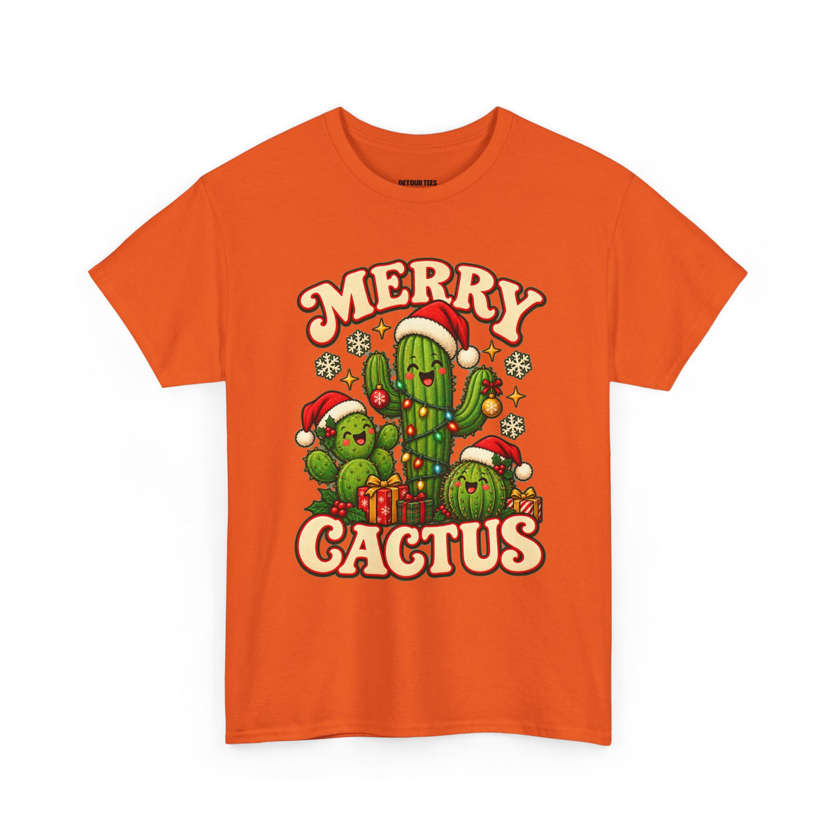 Merry Cactus Christmas Tee — Festive Holiday Cactus Shirt
