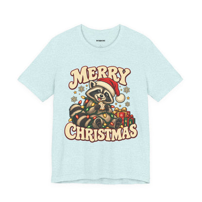 Merry Christmas Raccoon Tee