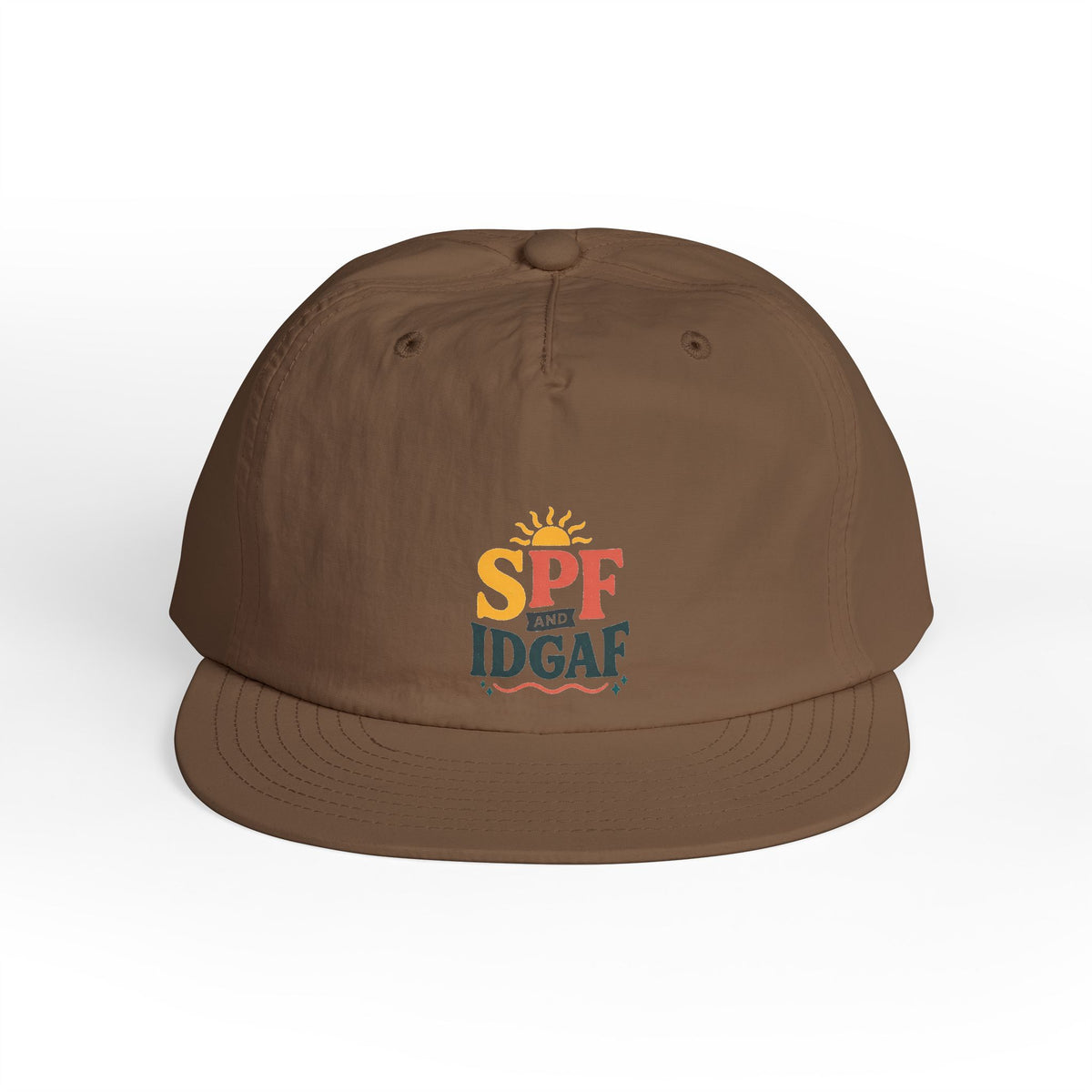 SPF IDGAF Surf Cap | Retro Sun Typography Hat