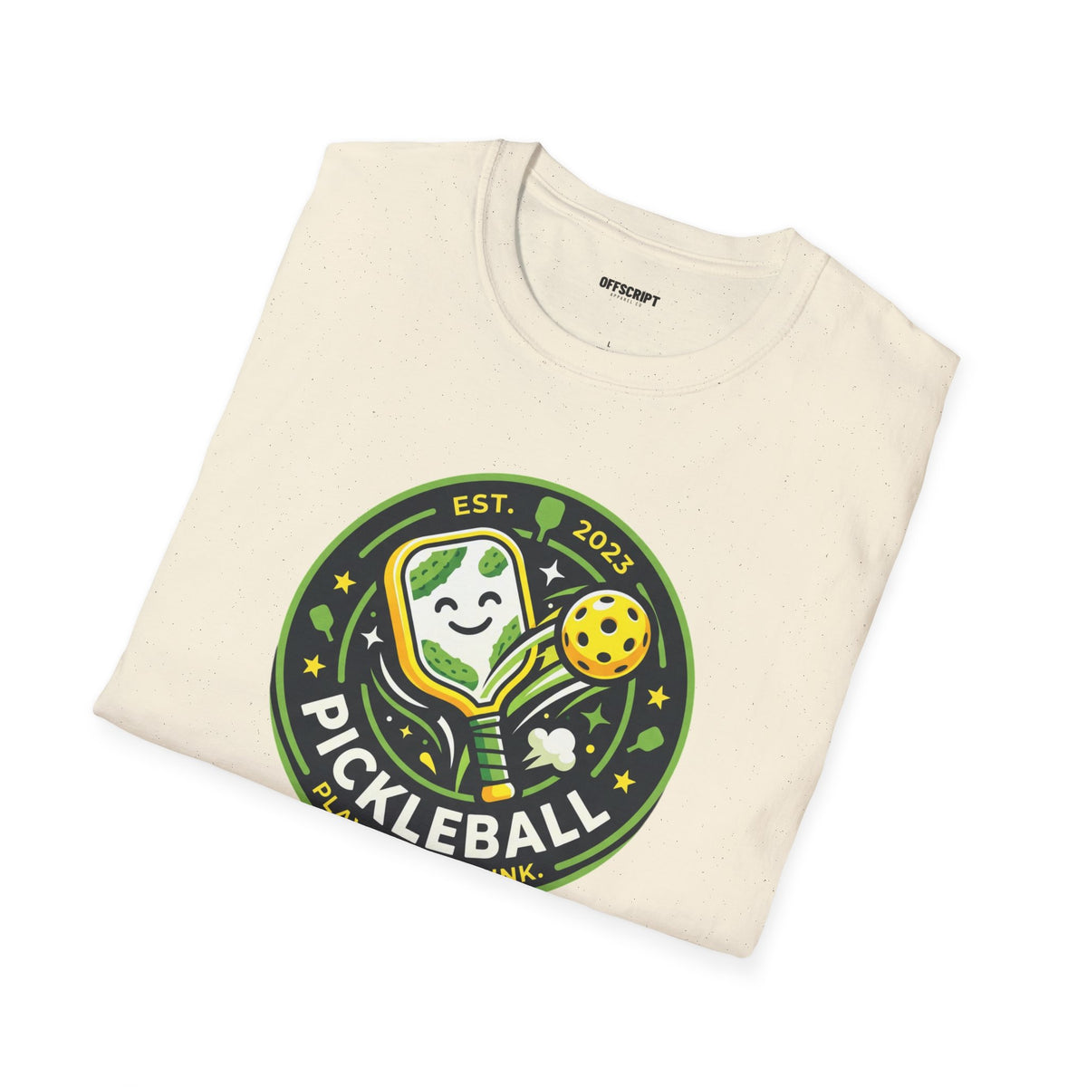 Pickleball Retro Crest T-Shirt — 'Pickleball' Vintage Logo Tee