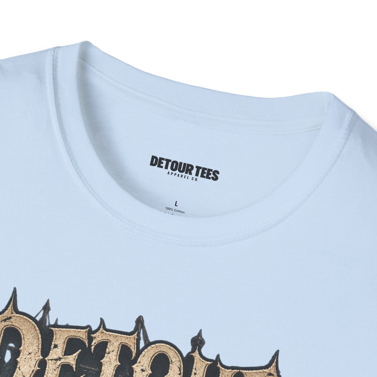 Detour Skull T-Shirt — "Take the Long Way" Vintage Biker Graphic Tee