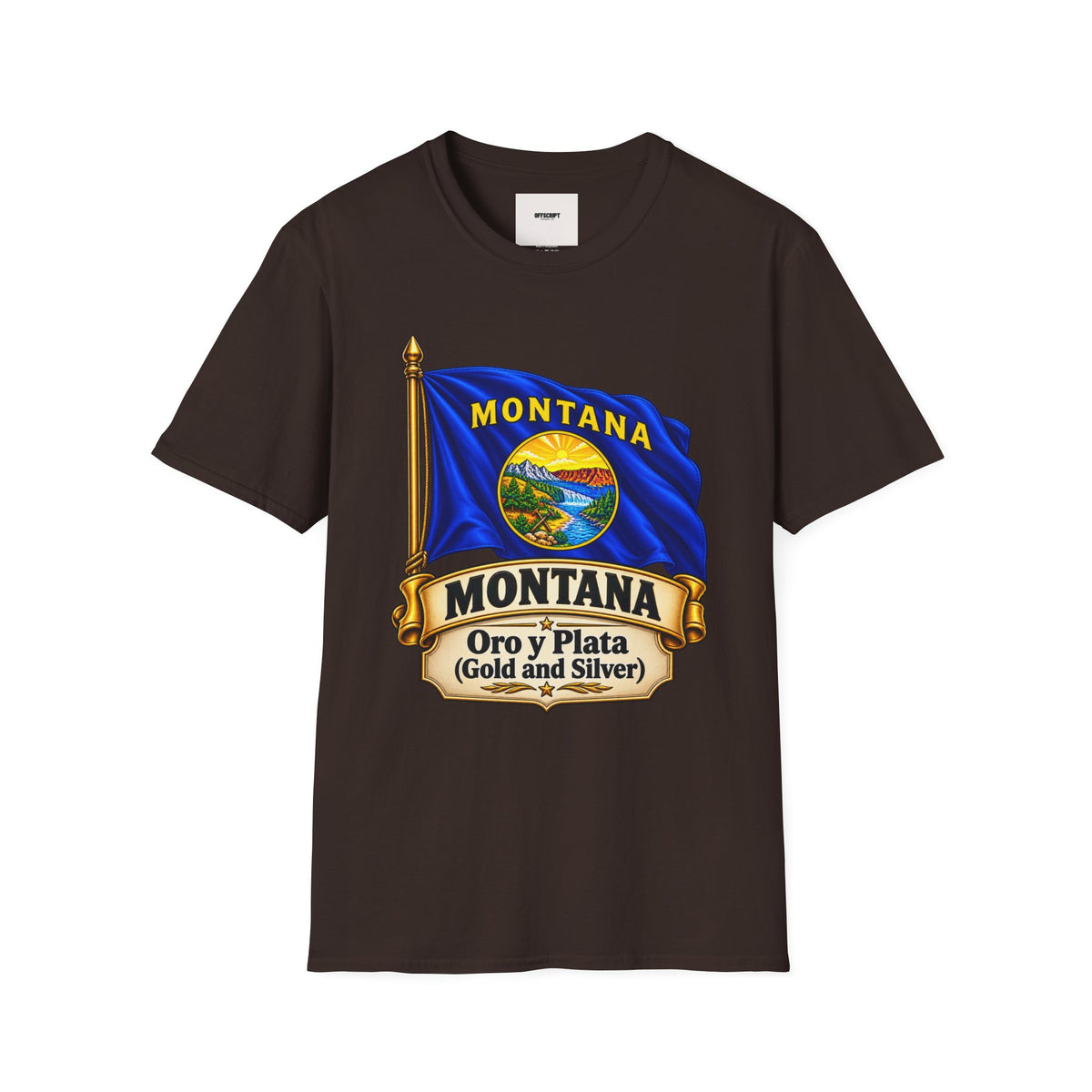 Montana Flag T-Shirt — State Seal "Oro y Plata (Gold and Silver)" Graphic Tee