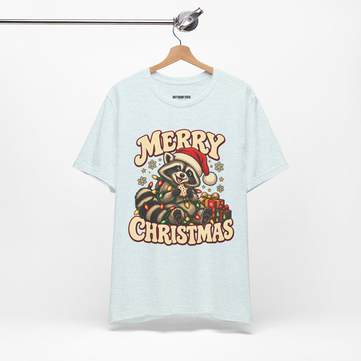 Merry Christmas Raccoon Tee