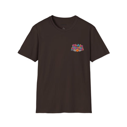 Sugar Skull T-Shirt — Colorful Day of the Dead Floral Skull Tee