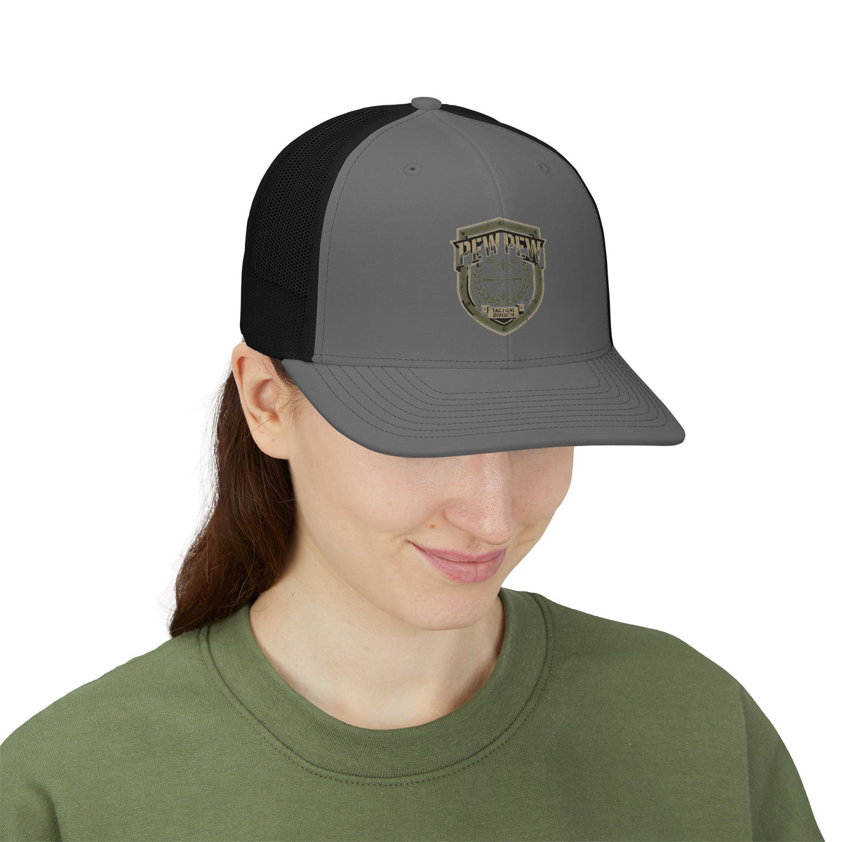 Tactical Shield Logo Snapback Cap | Trucker Mesh Hat