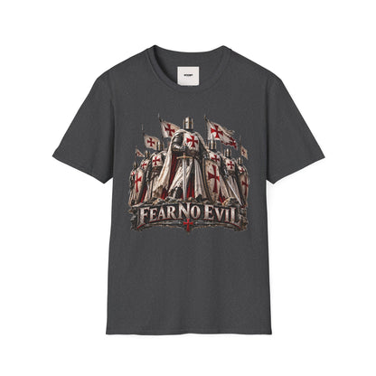 T‑Shirt — Crusader Knight 'Fear No Evil' Graphic Tee
