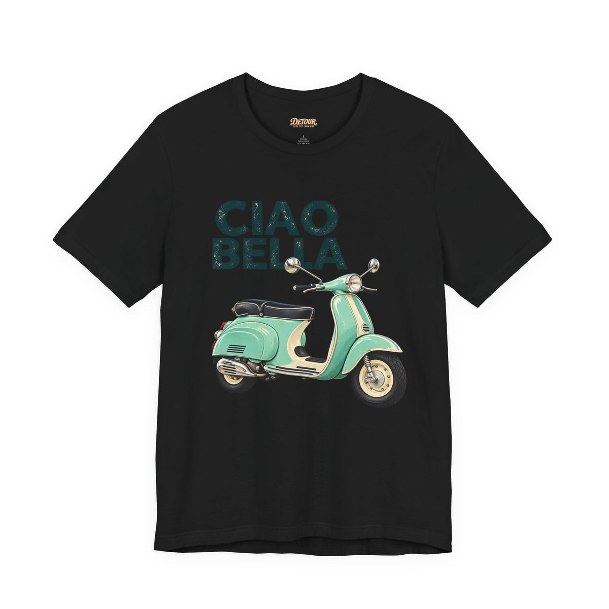 Ciao Bella Vespa Scooter Graphic T-Shirt