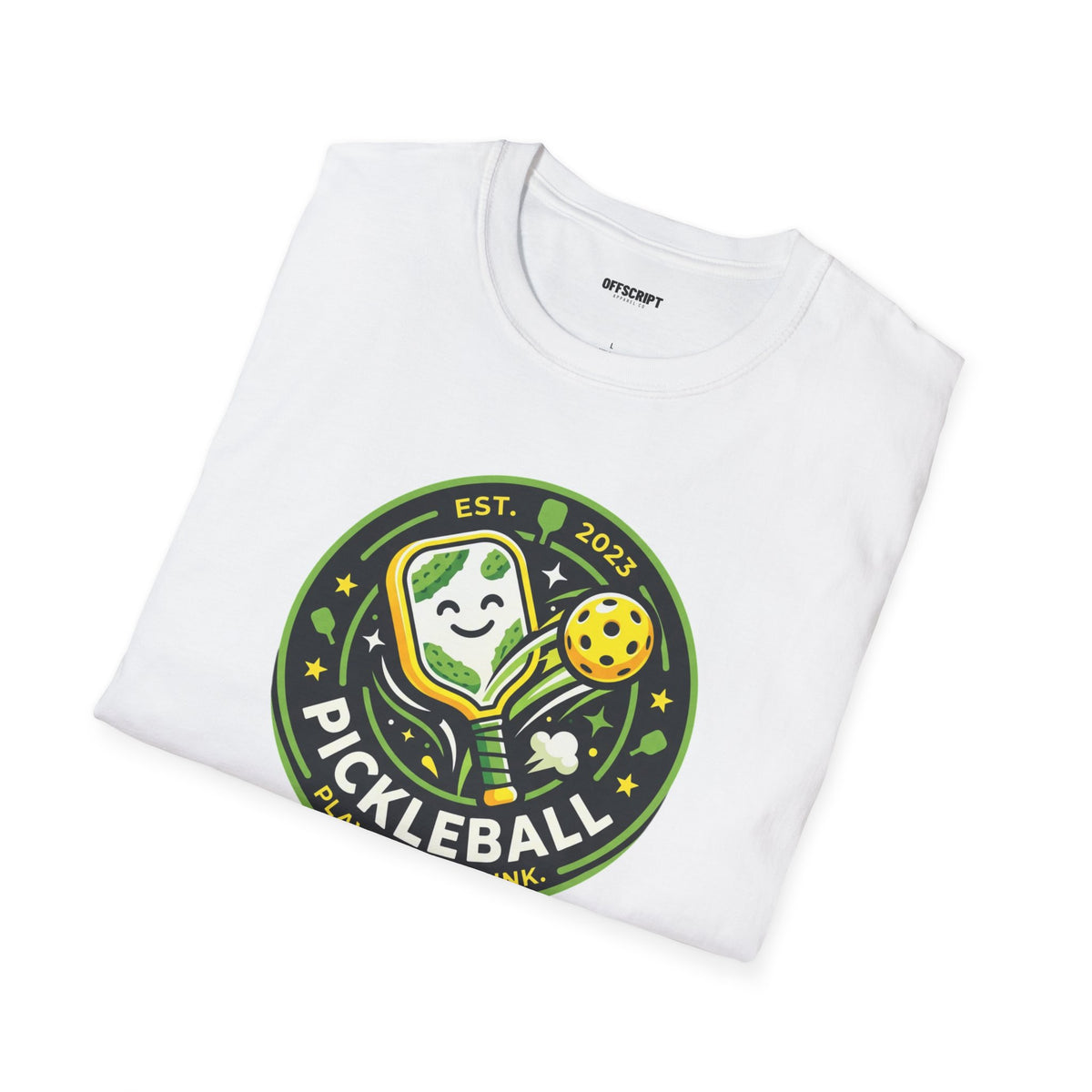 Pickleball Retro Crest T-Shirt — 'Pickleball' Vintage Logo Tee