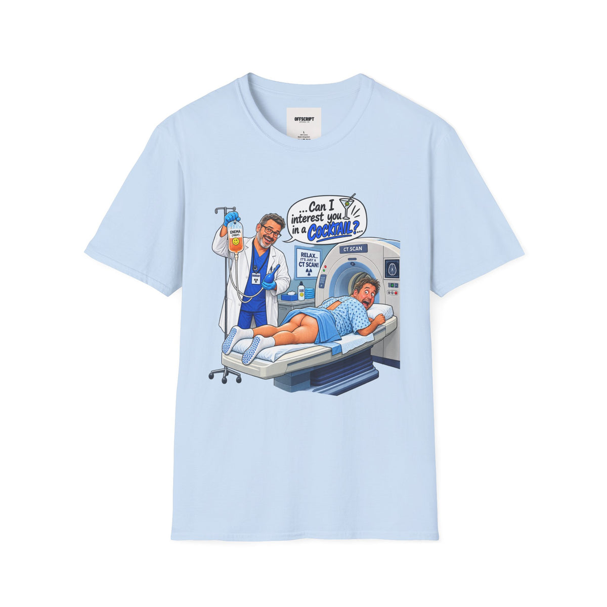 CT Tech T-Shirt — Funny ‘Can I Interest You in a Cocktail?’ Radiology Shirt