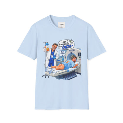 CT Tech T-Shirt — Funny ‘Can I Interest You in a Cocktail?’ Radiology Shirt