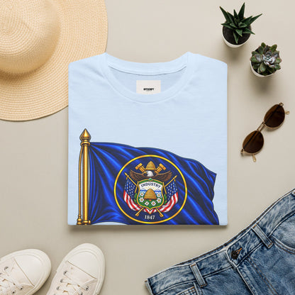 Utah State Flag T-Shirt — 'Utah Industry' Retro Flag Tee