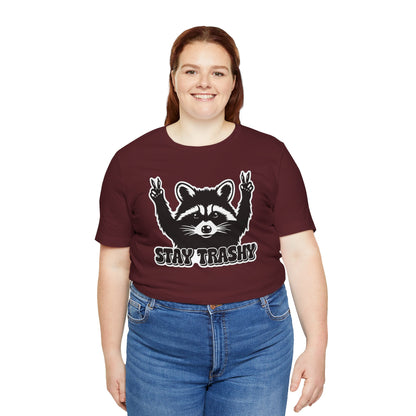Stay Trashy Raccoon Graphic T-Shirt