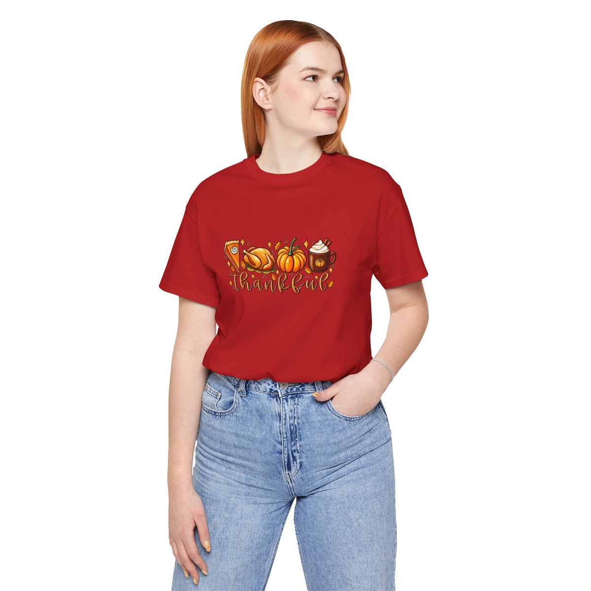 Thankful Harvest Tee — Thanksgiving Pumpkin & Pie Fall Shirt
