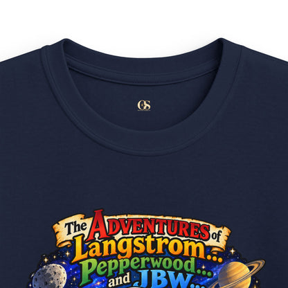 Kids Space Adventure Tee — 'The Adventures of Langstron, Pepperwood & JBW' Rocket Shirt