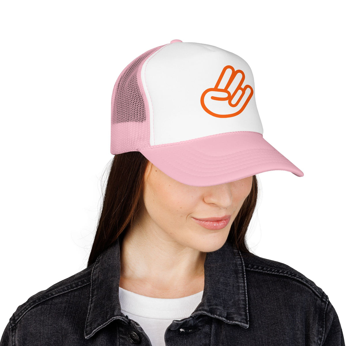 Shocker Foam Trucker Hat — Retro Orange Surf Vibe Mesh Cap