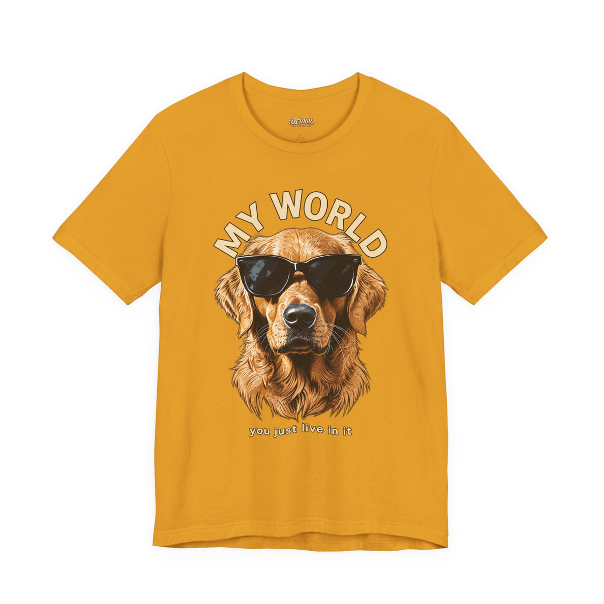 My World Golden Retriever Sunglasses T-Shirt