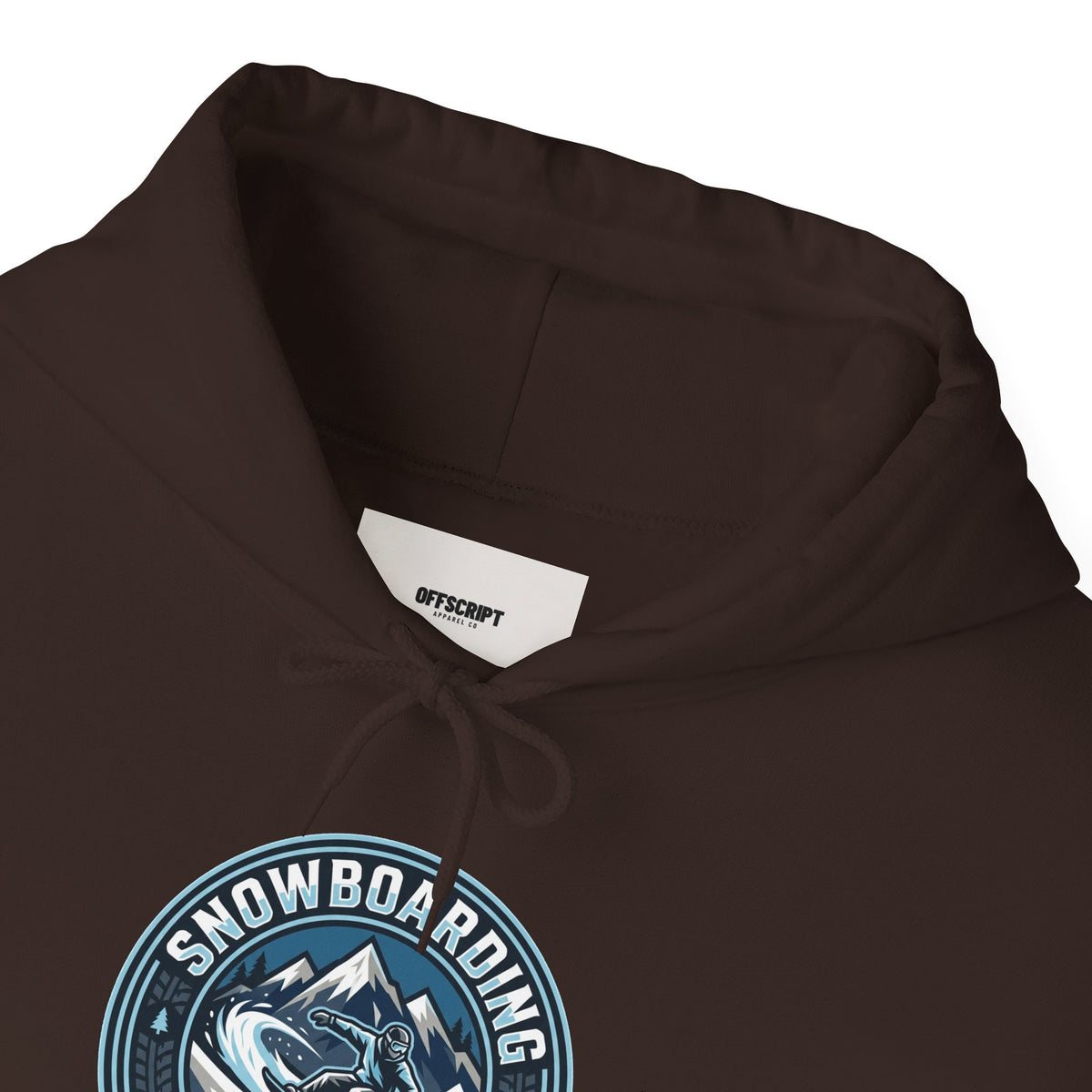 Snowboarding Hoodie – "Snowboarding Life" Graphic Pullover with Backboarder Illustration