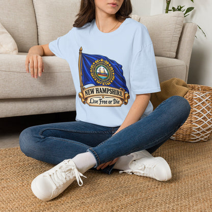 New Hampshire Flag T-Shirt — "Live Free or Die" State Pride Tee