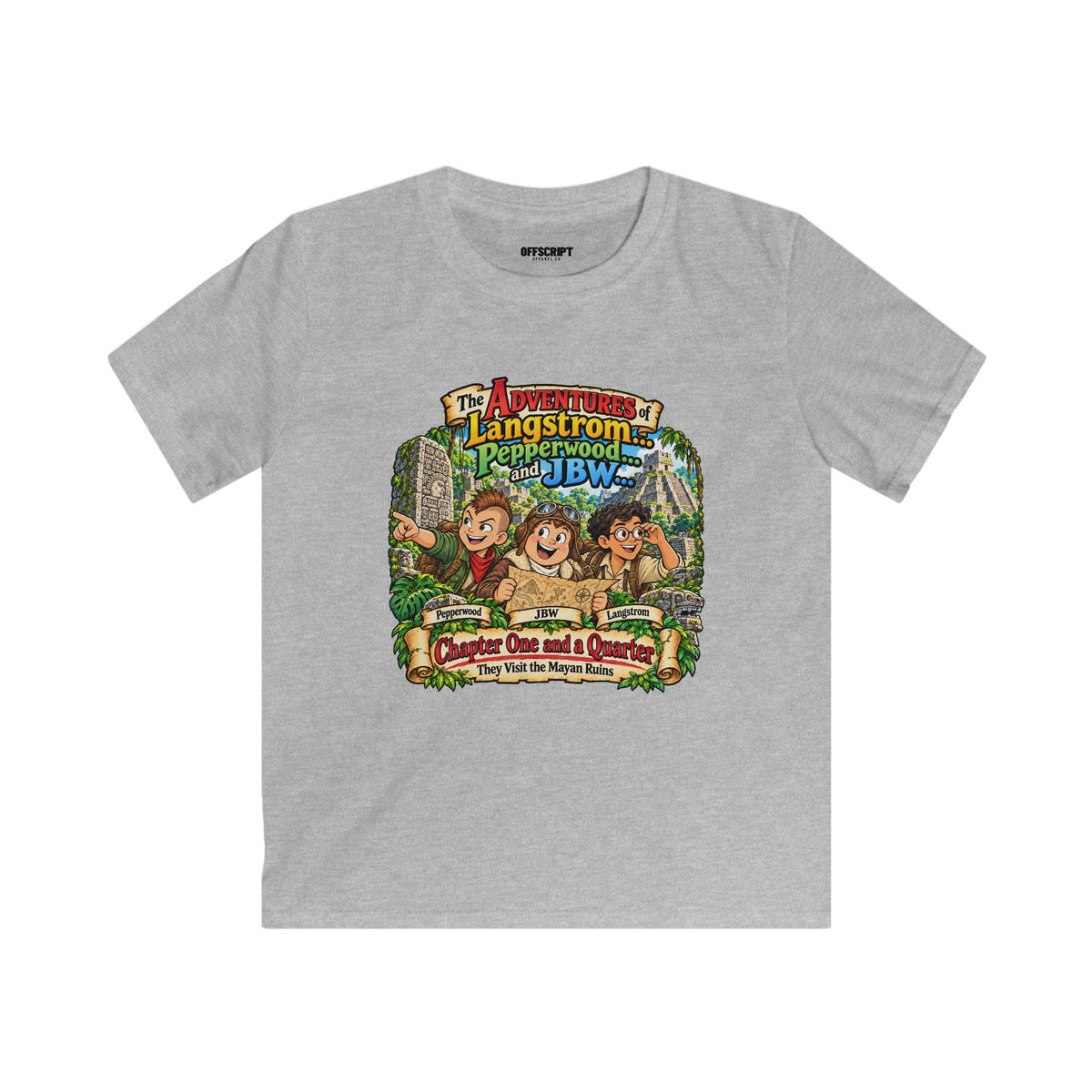 Kids Adventure T‑Shirt — "The Adventures of Langstrom & Pepperwood" Cartoon Tee