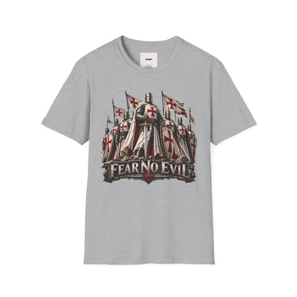 T‑Shirt — Crusader Knight 'Fear No Evil' Graphic Tee