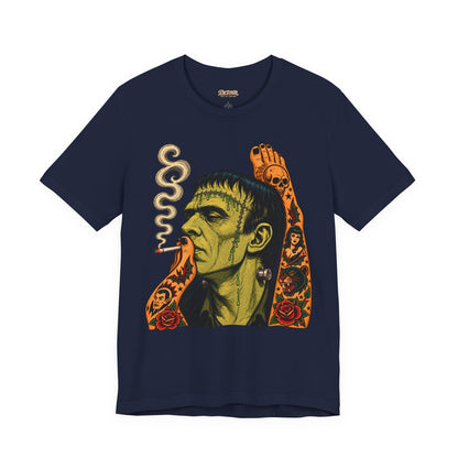 Vintage Frankenstein Smoking Monster T-Shirt
