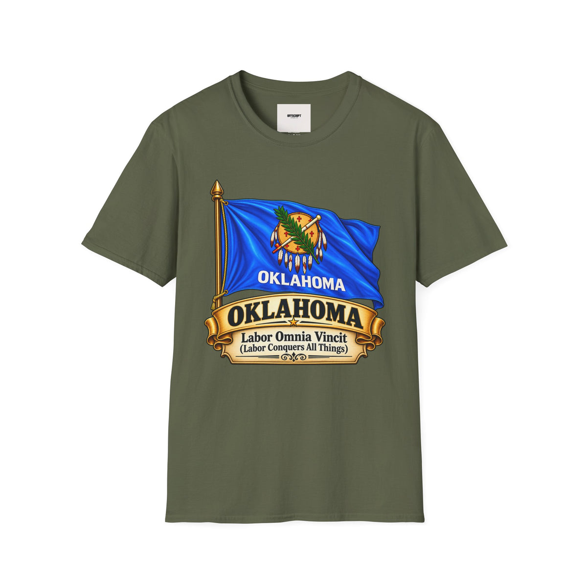 Oklahoma Flag T-Shirt — State Pride Tee with 'Oklahoma' & Seal