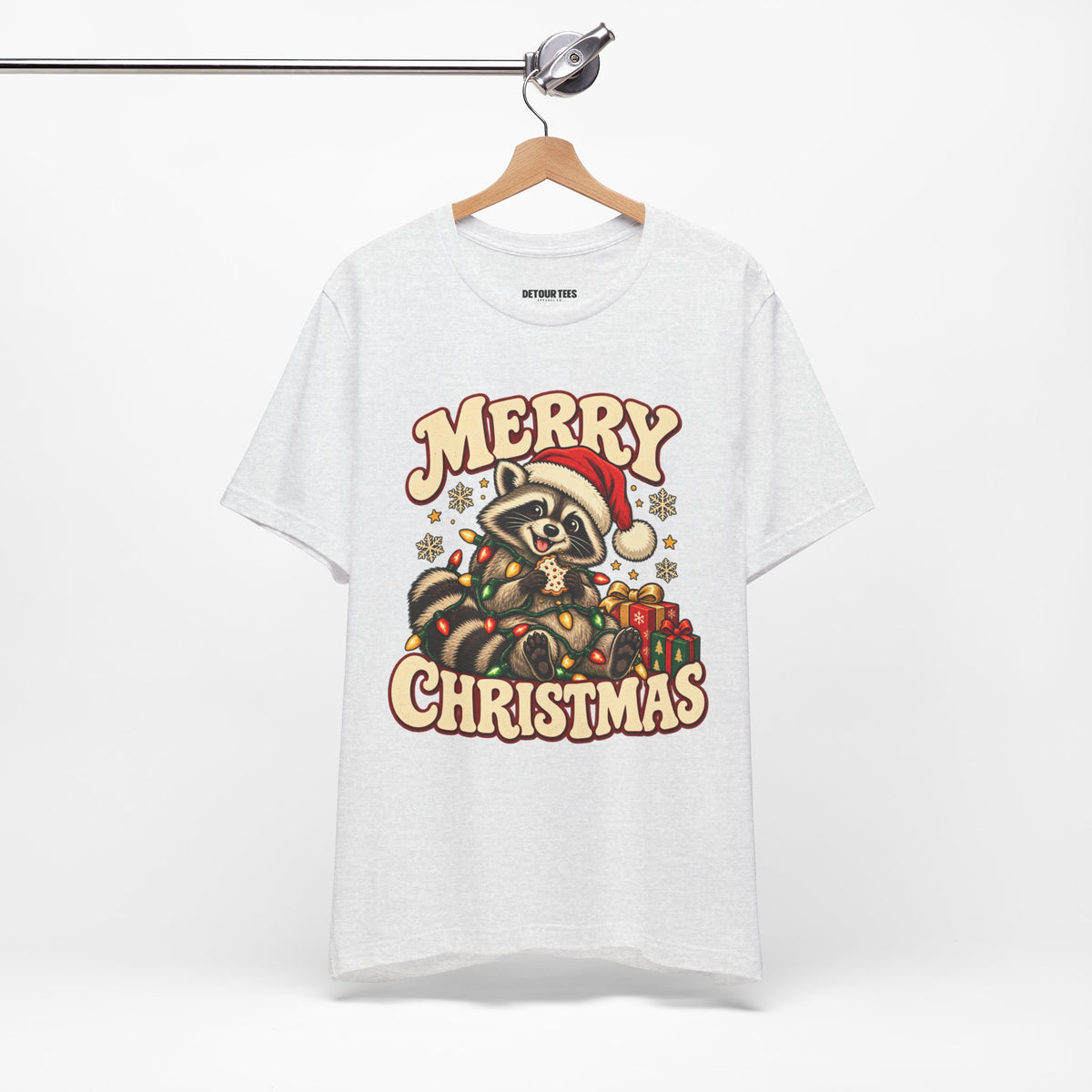 Merry Christmas Raccoon Tee