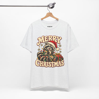 Merry Christmas Raccoon Tee