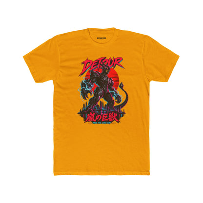 Detour Kaiju Graphic Tee — Retro Monster Shirt with Japanese Text