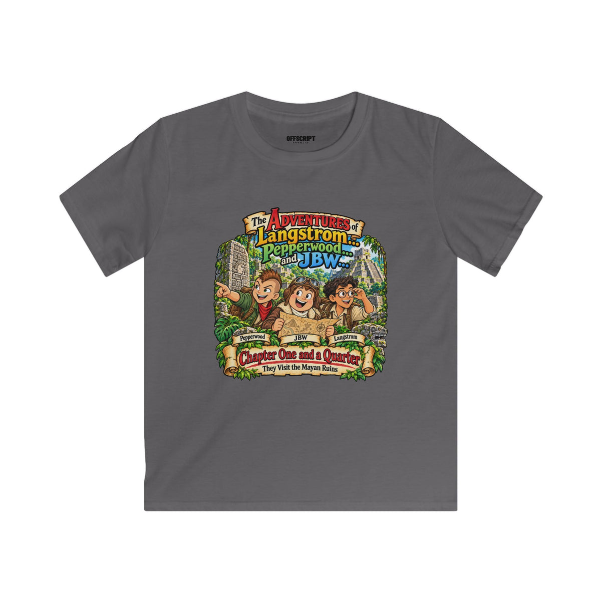 Kids Adventure T‑Shirt — "The Adventures of Langstrom & Pepperwood" Cartoon Tee