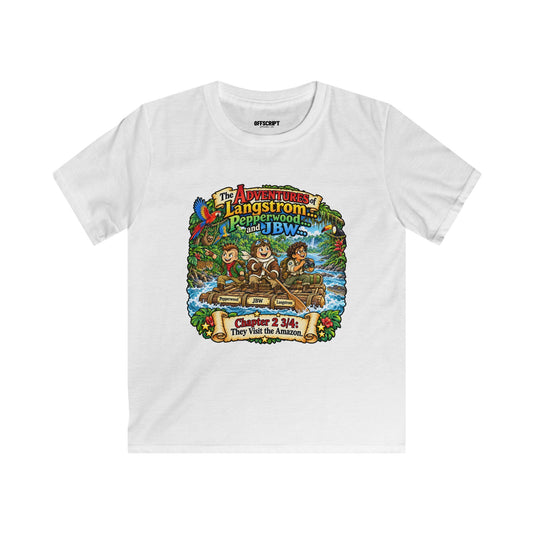 Kids Adventure Tee — 'The Adventures of Langstrom & Pepperwood' Vintage Storybook Graphic