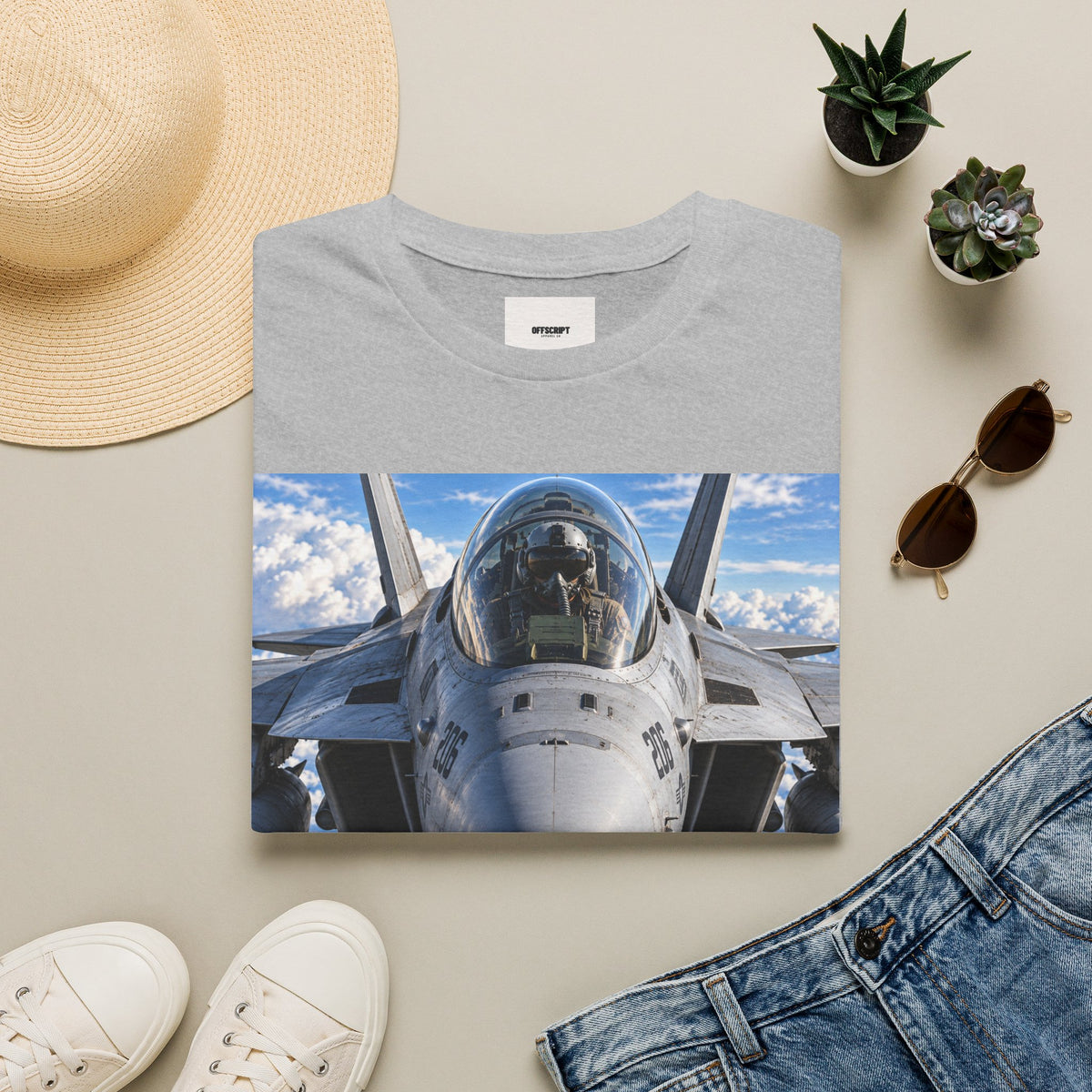 Fighter Jet Pilot Photo T-Shirt