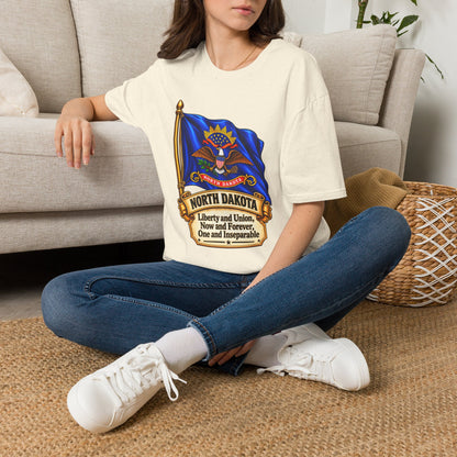 North Dakota Flag T-Shirt — State Seal Liberty & Union Tee