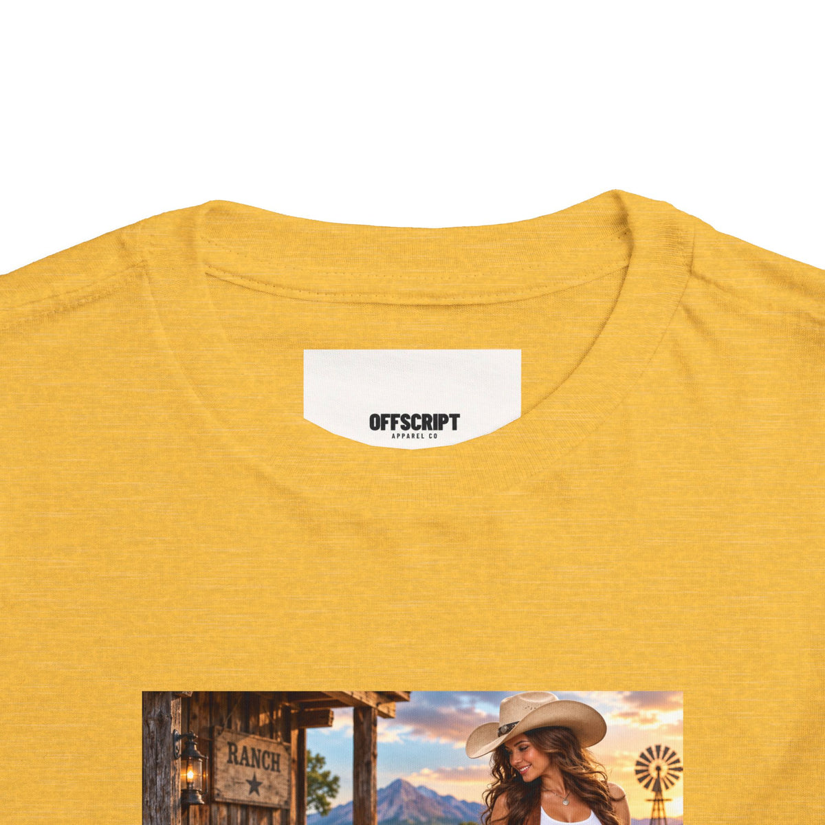 Toddler Tee — "Howdy Ma'am" Cowgirl Graphic Kids Shirt