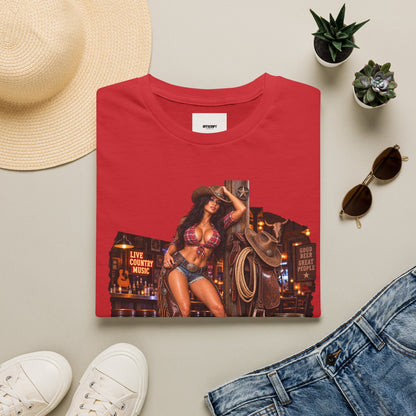 Honky Tonk Women T-Shirt — Retro Cowgirl Pinup Graphic Tee