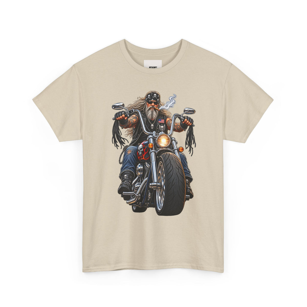 Biker Motorcycle Rider Graphic Tee — Vintage Road Rebel T‑Shirt