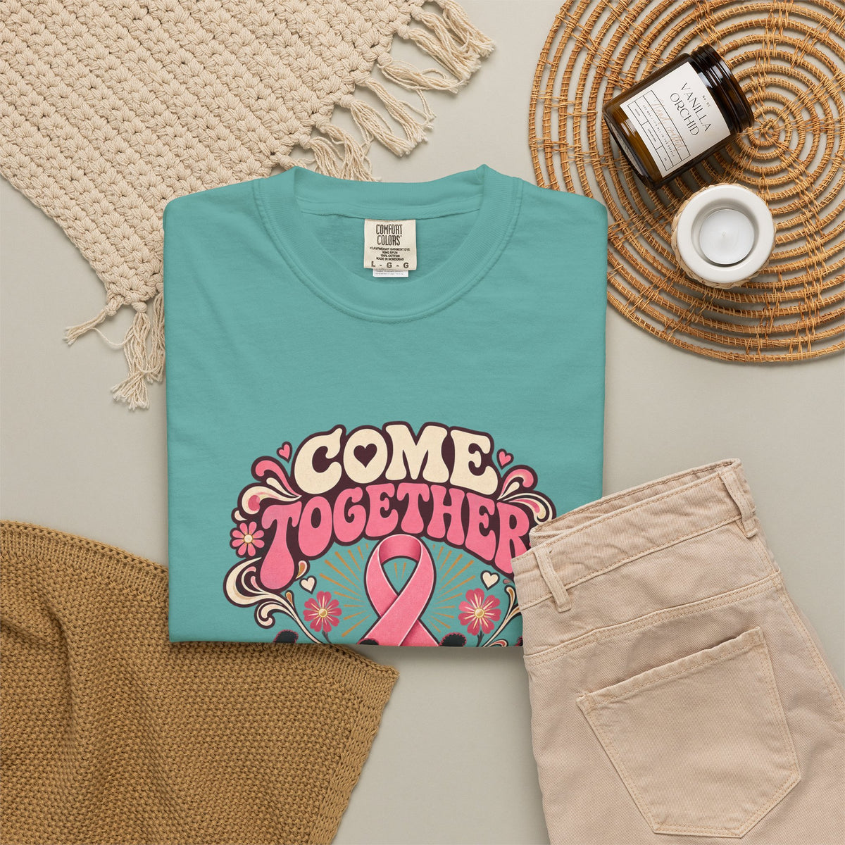 Breast Cancer Awareness 'Come Together for a Cure' T-Shirt