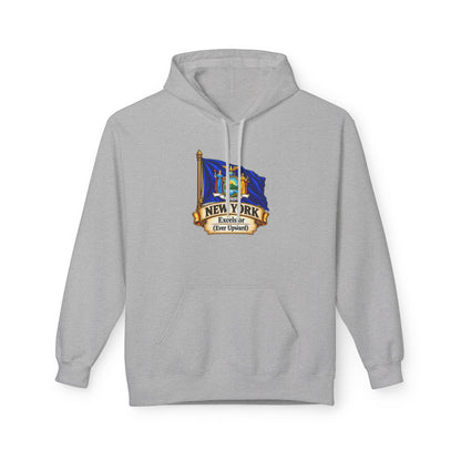 New York State Flag Hoodie – "Excelsior (Ever Upward)" Graphic Pullover