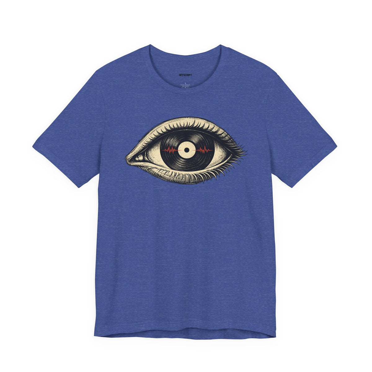 Graphic Tee — Vintage Vinyl Eye Illustration T‑Shirt