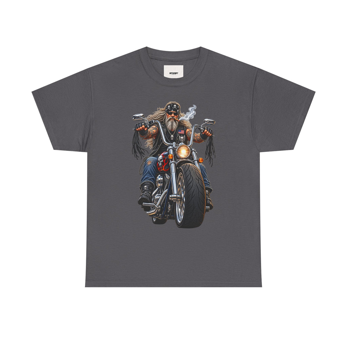Biker Motorcycle Rider Graphic Tee — Vintage Road Rebel T‑Shirt
