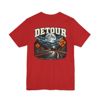 Detour Take the Long Way Road Trip Graphic T-Shirt
