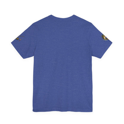 Sunset Lake Fishing T-Shirt — Mountain Boat Fishing Graphic Tee