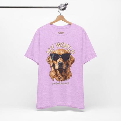 My World Golden Retriever Sunglasses T-Shirt