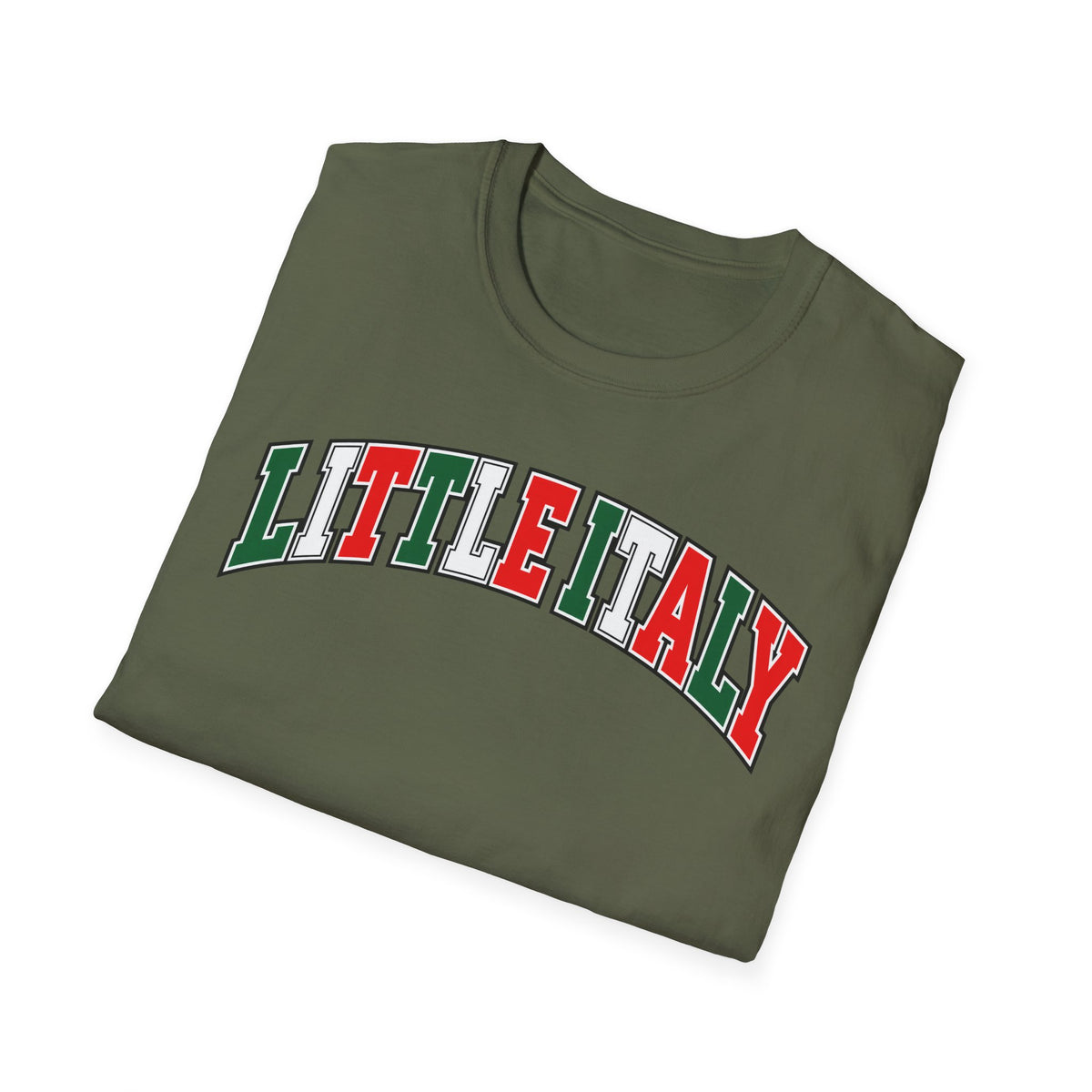 Little Italy T‑Shirt — Italian Flag Arch Graphic Tee