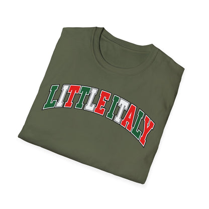 Little Italy T‑Shirt — Italian Flag Arch Graphic Tee