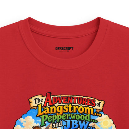 Kids Adventure T‑Shirt — "The Adventures of Langstrom & Pepperwood" Fantasy Design
